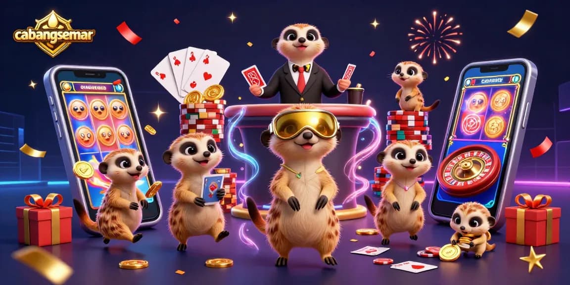 Menggali pengalaman slot gacor di cabangsemar dengan karakter meerkat berbagi suasana kasino yang dinamis.