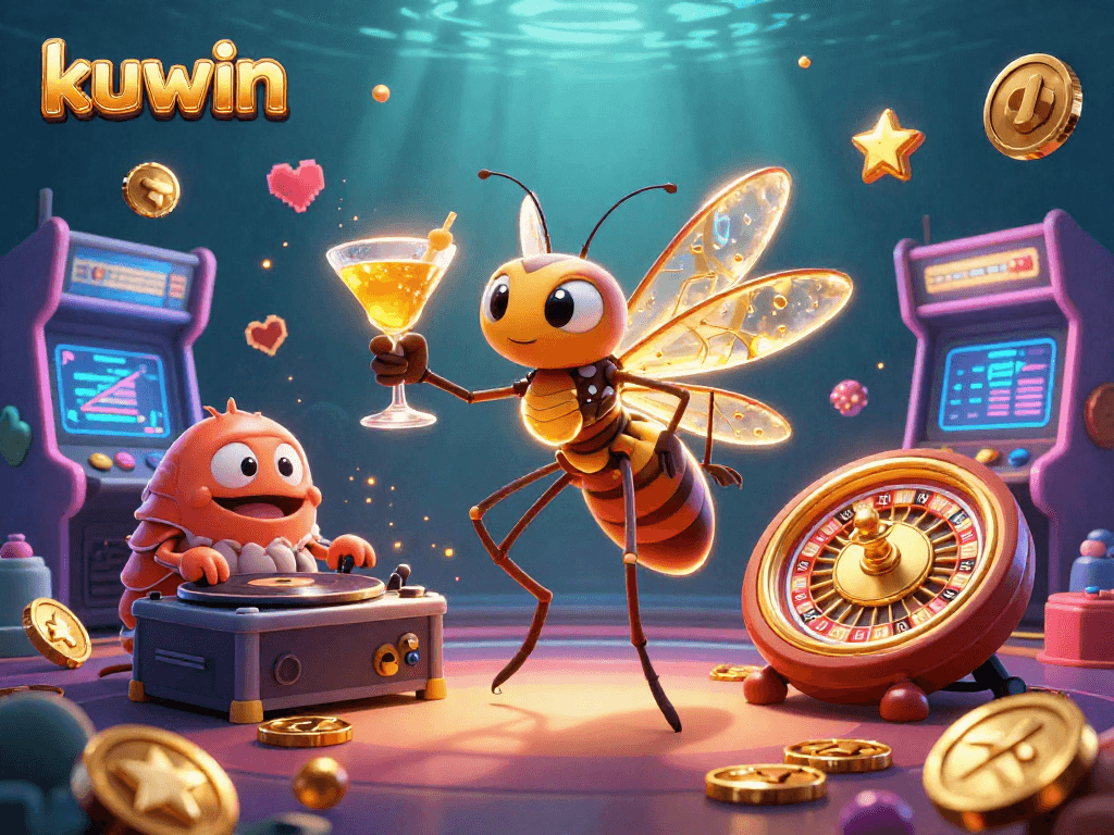 Experience exciting gameplay at kuwin with animated characters in an engaging casino scene.