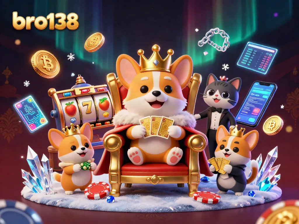 Try your luck and experience thrilling gameplay at bro138 with vibrant casino elements and royal characters.