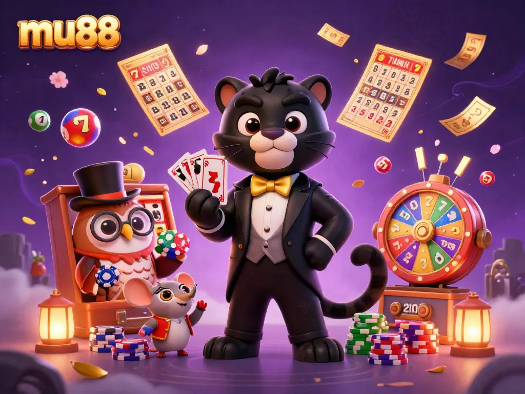 Engage with vibrant casino experiences at mu88 featuring colorful characters and interactive elements.