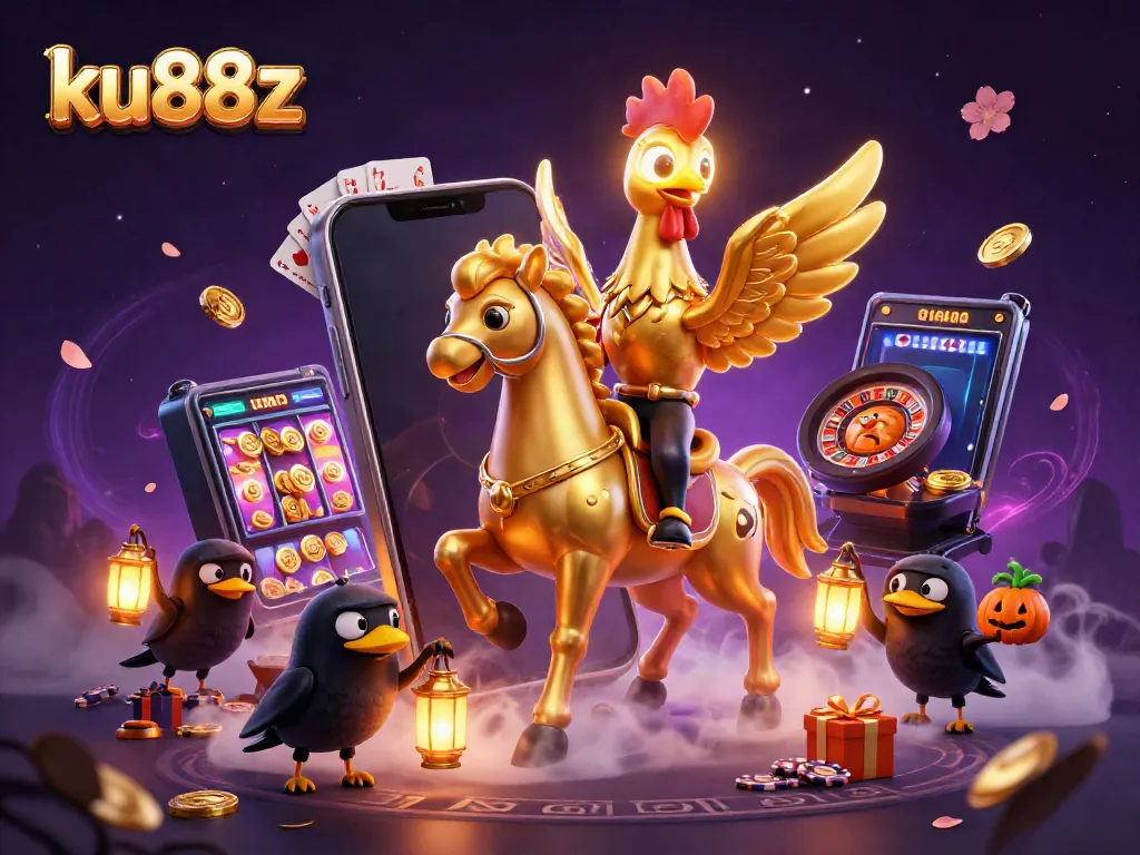Engage with the thrilling world of ku88z as the golden rooster and friends conquer the casino!