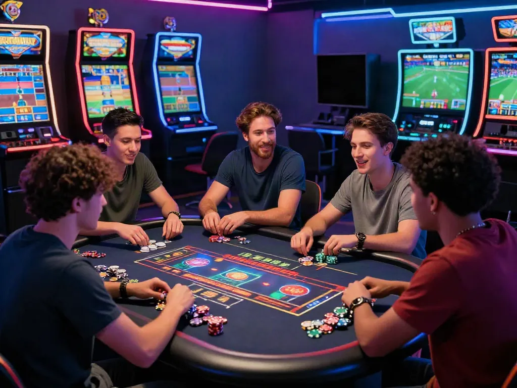 Exciting KU88 online gaming atmosphere with players engaging in live betting.