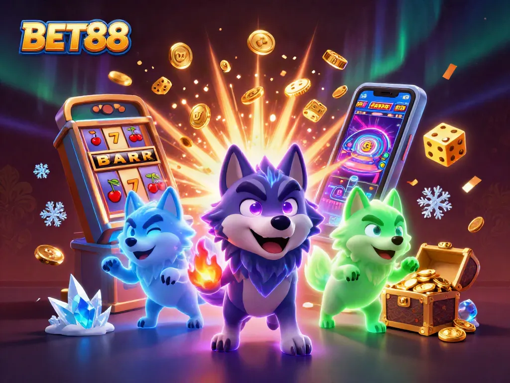 BET88 chơi slots với năng lượng ma quái từ những chú sói huyền bí và jackpot bùng nổ.