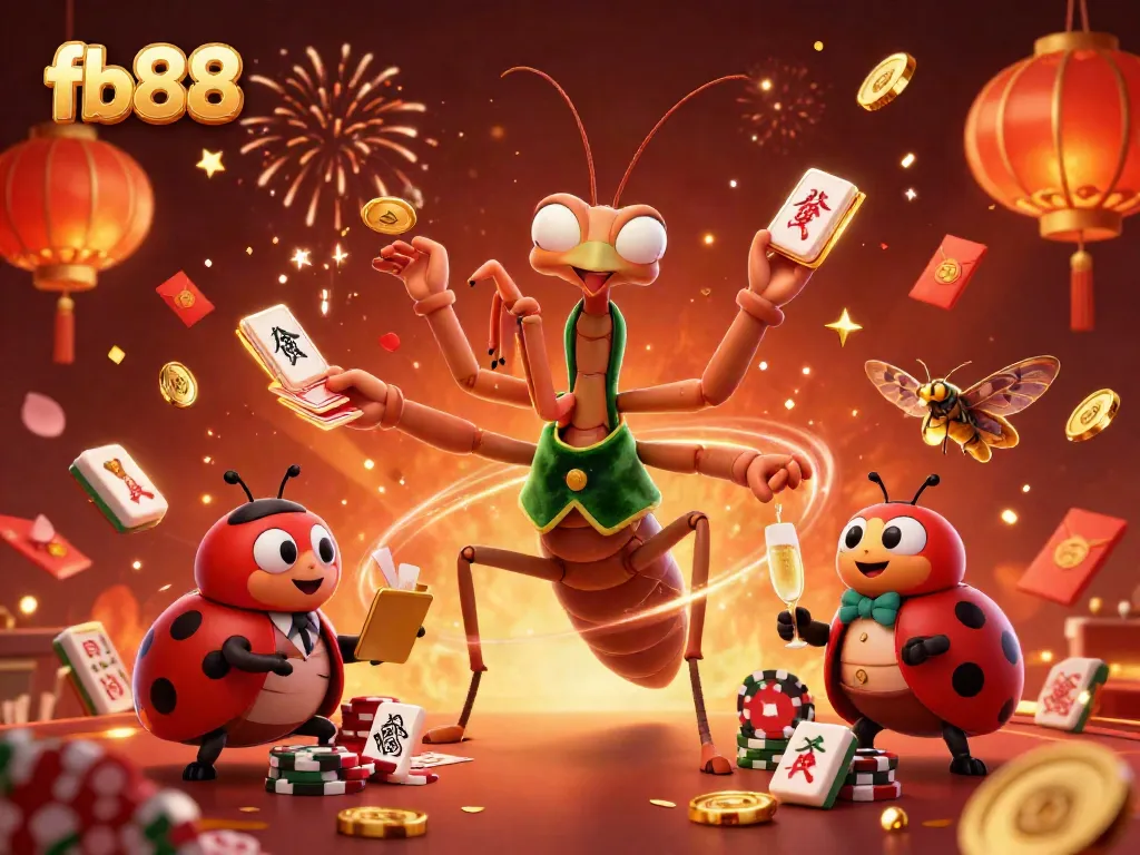 Experience thrilling gaming at fb88 with vibrant casino characters and festive elements.