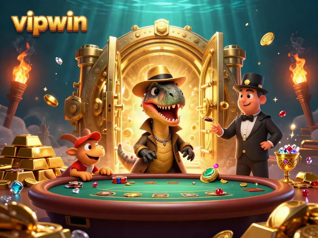 Enjoy thrilling moments at vipwin as a velociraptor plays blackjack while a pickpocket sneaks chips.